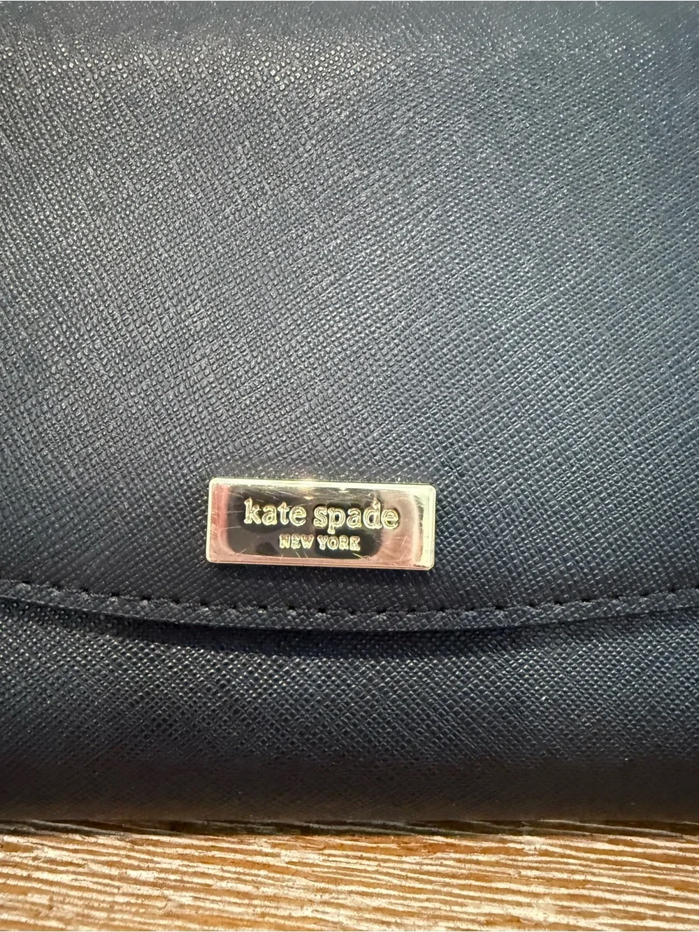 Kate Spade Black Crossbody Wallet with Card Slots